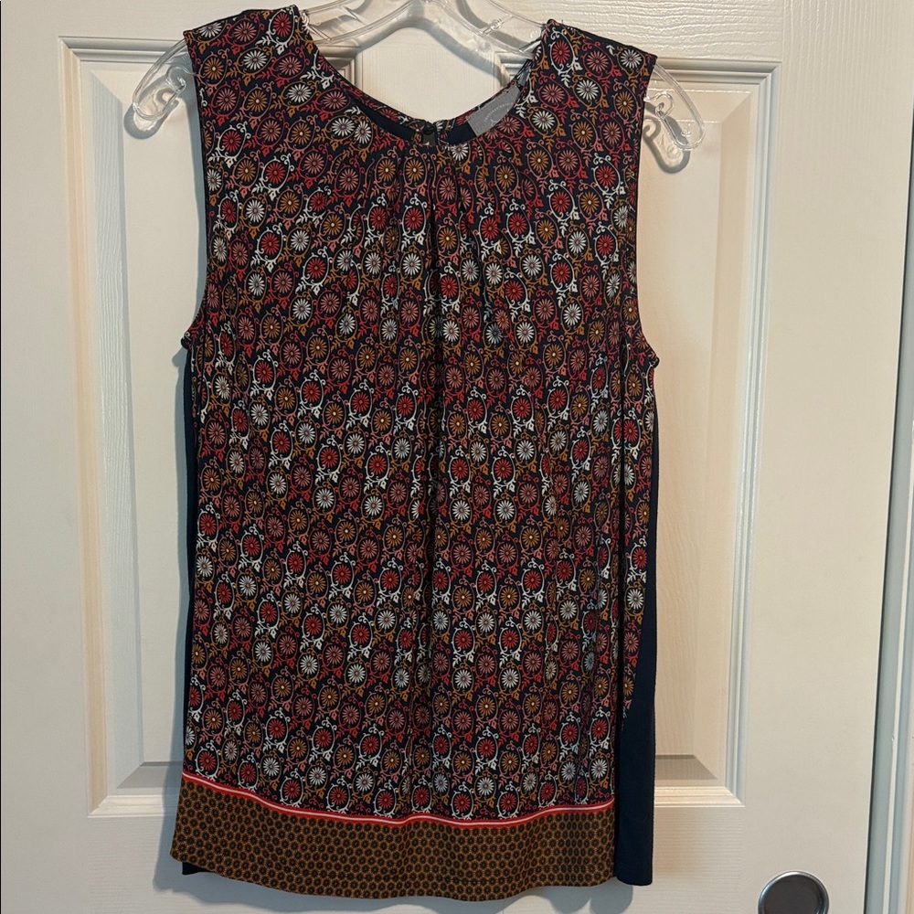Sleeveless Patterned Top - Multicolor